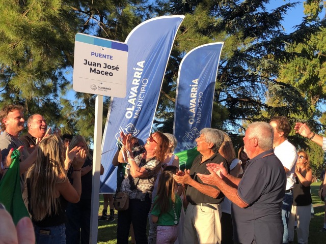El puente de calle Necochea se llama desde  hoy Juan Jos Maceo